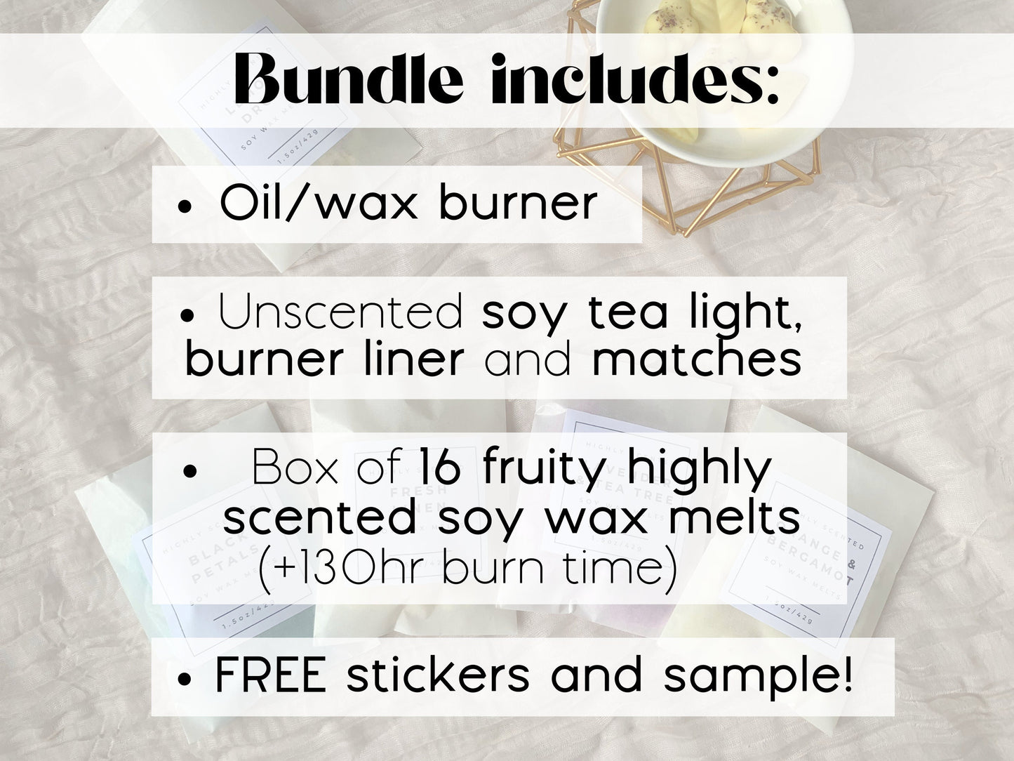 Fruity Wax Melts Collection &  Burner Gift Set