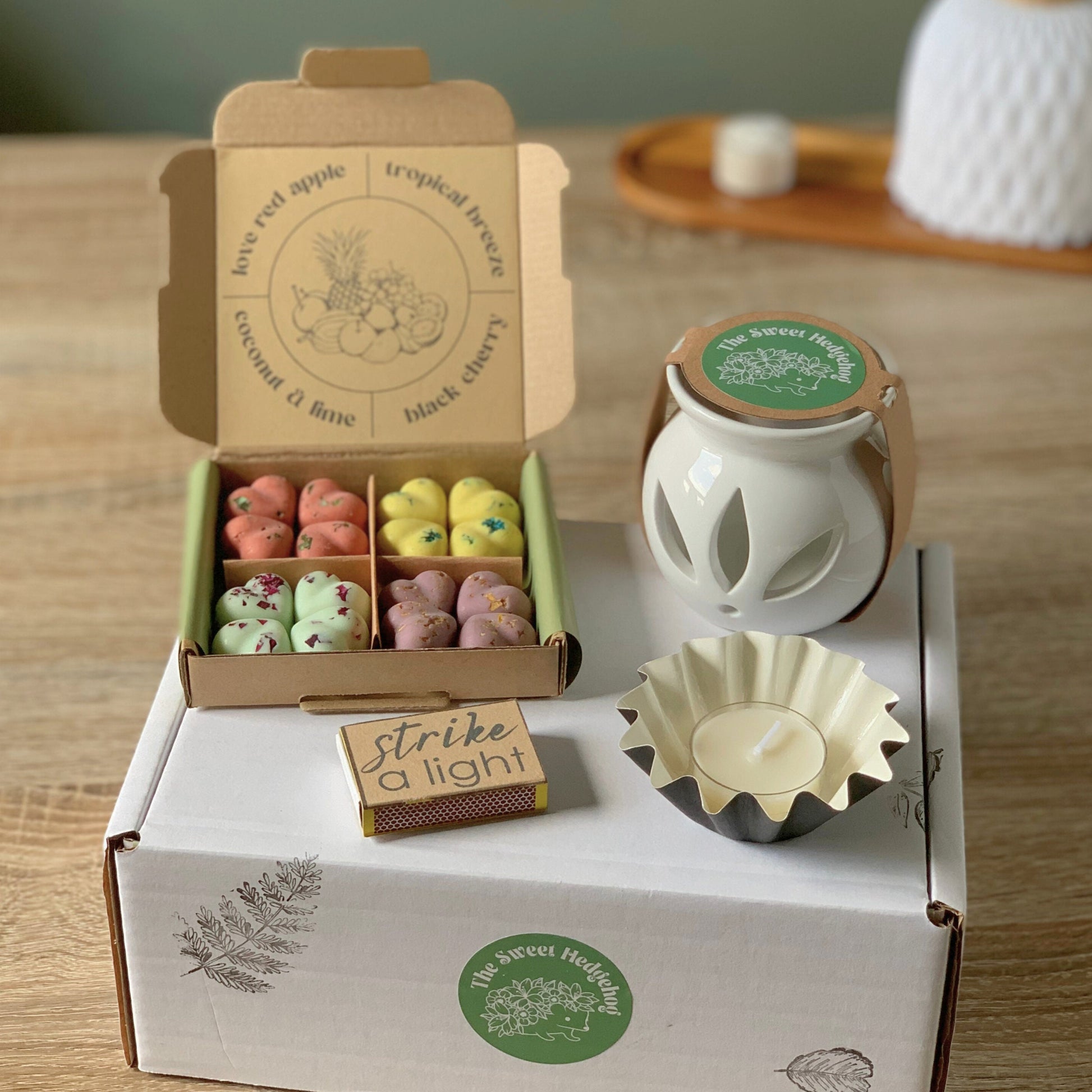 Fruity Wax Melt Bundle With Wax Burner Gift Set Strong Wax Melt Highly Scented Vegan Melt Starter Pack Idea Gift Box Fruity Soy Melt Bundle